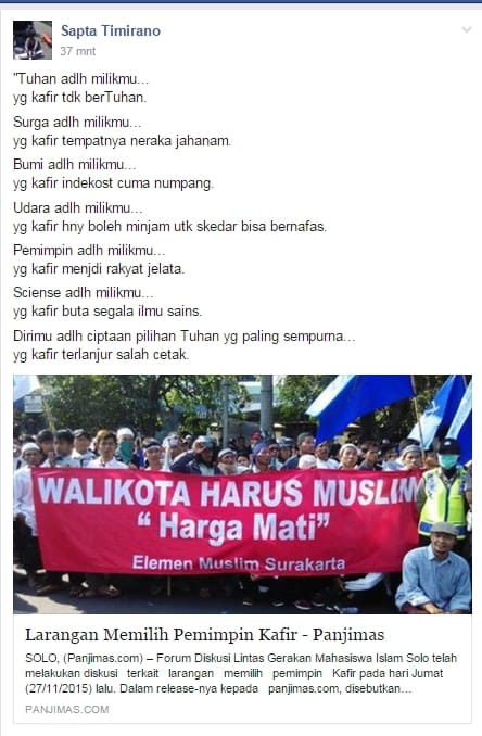 SARA, Forum Diskusi Lintas Gerakan Mahasiswa Islam Solo Di Kecam Netizen 48 Sara3