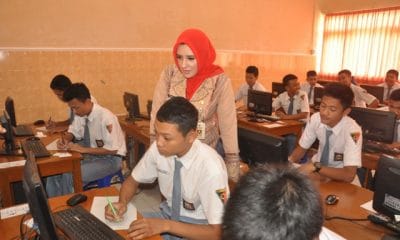 Giliran Wabub Fadia, Pantau Ujian Nasional SMA Sederajat 46 fadia