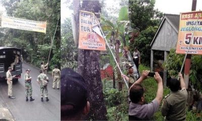 Wonosobo Jawa Tengah,Satpol PP Turunkan Paksa Spanduk Liar 47 penertibab pamlet1
