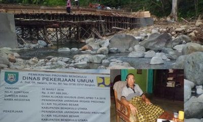 Ada Pengawas Proyek Seperti Macan "Ompong" 47 proyek air telatang desa sumber rejo