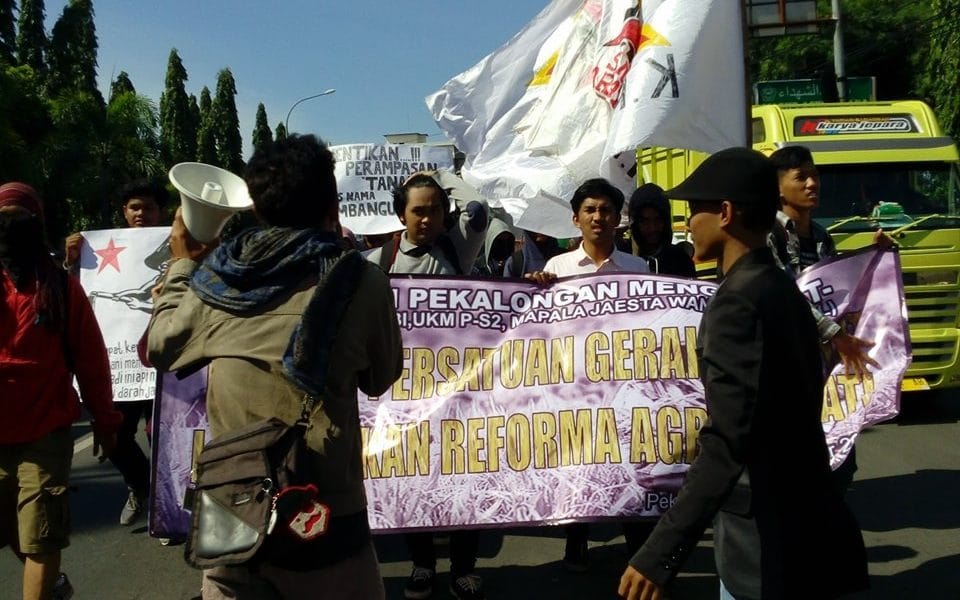 Aliansi Mahasiswa Gelar Aksi Hari Tani 44 gugatn