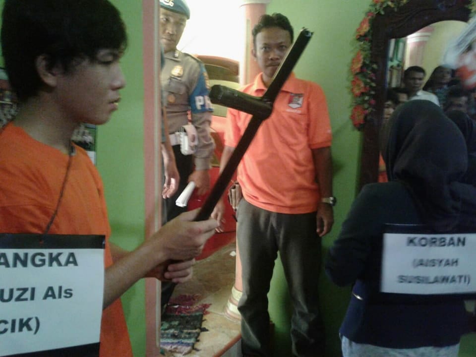 Rekontruksi Pembunuhan Bidan