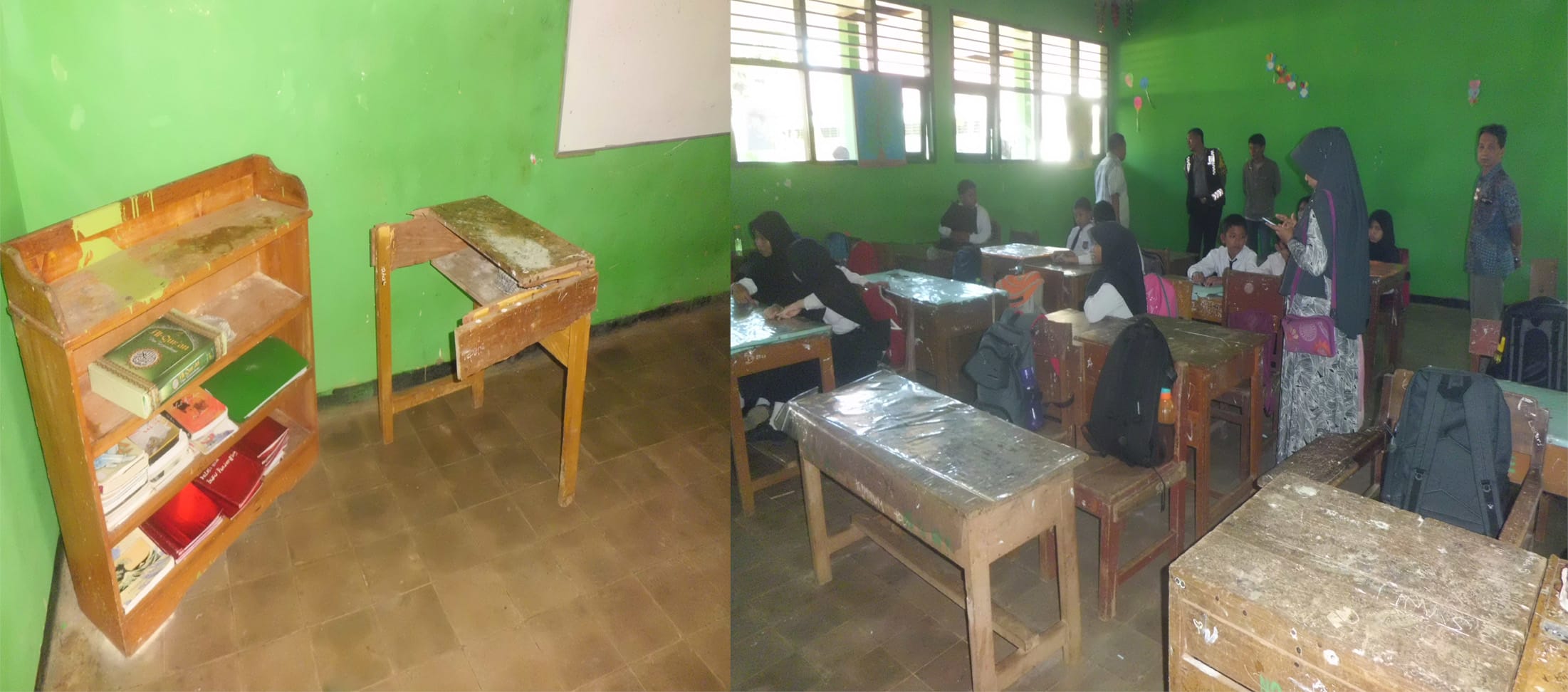Kondisi Ruang Kelas VII.H SMP N 01 Bengkulu Utara Memprihatinkan 41 Kondisi Meja Kursi Kelas VII.H