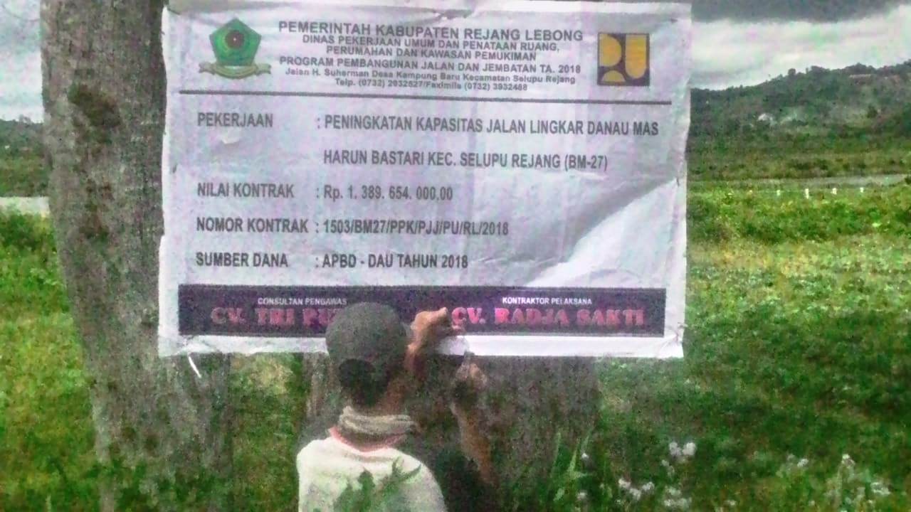 Papan Merk Proyek CV.Radja Sakti