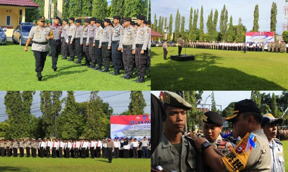 Polres Bengkulu Utara, Gelar Upacara Apel Pasukan Operasi Lilin 2018