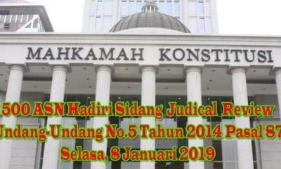 Sidang Judical Review UU No 5 2014
