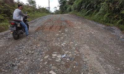 Jalan di Desa Ketenong Kecamatan Pinang Belapis