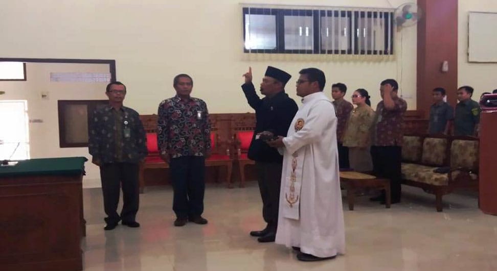 Pelantikan Panitera muda pidana PN Curup