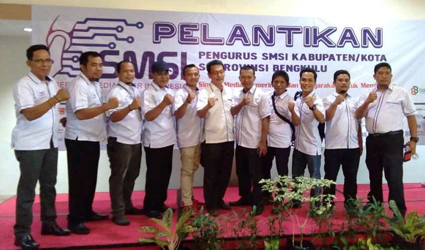 Pengurus SMSI Kabupaten/Kota se-Provinsi Bengkulu Resmi Dilantik