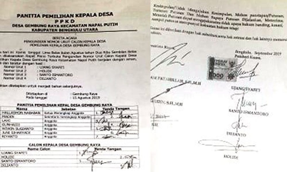 Penetapan Nama Calon Kades Gembung Raya Dipermasalahkan