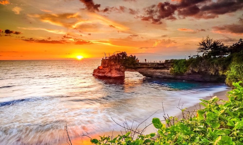 pantai sunset di bali