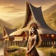 rumah adat papua selatan